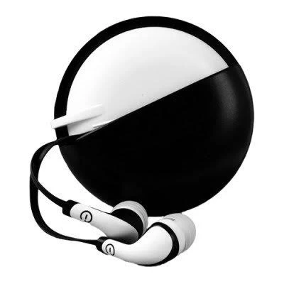 Audifonos De Viaje In-Ear Con Microfono (Negro/Blanco)