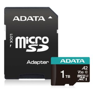 MEMORIA MICROSDXC 1TB ADATA AUSDX1TUI3V30SA2-RA1 4K/CON ADAPTADOR
