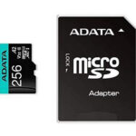 Memoria Microsdxc 256Gb Flash Adata Premier Pro Clase 10 C/Adaptador, Ausdx256Gui3V30Sa2-Ra1