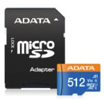 MEMORIA MICROSDXC 512GB ADATA AUSDX512GUICL10A1-RA1/UHS-I CLASE 10/CON ADAPTADOR