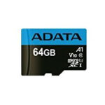 MEMORIA MICRO SDHC SDXC 64GB ADATA PREMIER CLASE 10, CON ADAPTADOR, AUSDX64GUICL10A1-RA1