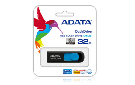 Memoria Usb3.0 De 128Gb Adata Auv128-128G-Rbe Negro/Azul