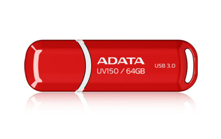 Memoria USB 3.0 De 64Gb Adata Uv150 Rojo Auv150-64G-Rrd