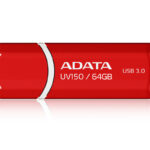 Memoria USB 3.0 De 64Gb Adata Uv150 Rojo Auv150-64G-Rrd