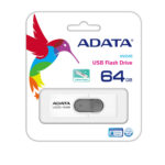 Memoria USB 2.0 Adata 64Gb Uv220 Retractil Blanco/Gris, Auv220-64G-Rwhgy