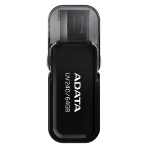 MEMORIA USB 2.0 64GB ADATA AUV240-64G-RBK UV240 USB-A COLOR NEGRO