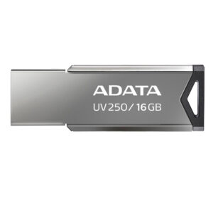 MEMORIA USB 2.0 16GB ADATA AUV250-16G-RBK METALICA COLOR PLATA OSCURA