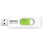 Memoria USB Adata Uv320 128Gb Blanco/Verde 3.1, Auv320-128G-Rwhgn