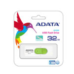 Memoria USB 3.2 32Gb Adata Uv320 Retractil/Color Blanco-Verde/Auv320-32G-Rwhgn