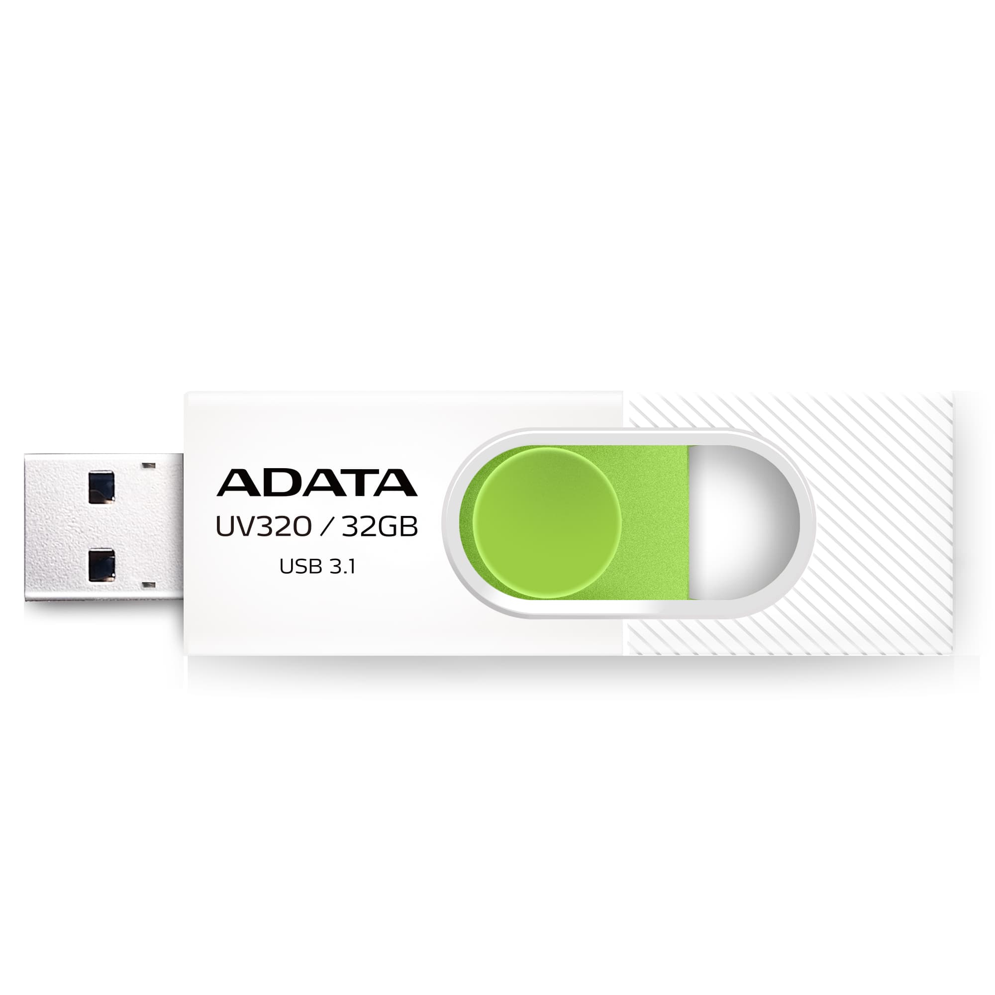 ADATA USB 32GB 3.1 AUV320-32G- WHITE GREEN