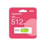 MEMORIA USB 512GB ADATA AUV320-512G-RWHGN USB3.2 RETRACTIL COLOR BLANCO/VERDE