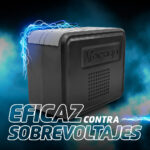 Regulador De Voltaje Vorago Avr-100, 1000Va/8 Contactos