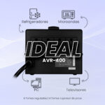 Regulador Vorago Avr-400 3 - 000Va 1, 800W 4 Contactos Electrodomésticos Y Oficina