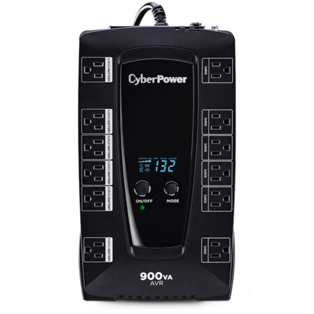 No Break Cyberpower Avrg900Lcd 900Va/480W Linea Interactiva/Torre/12 Contactos
