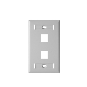Placa De Pared 2 Puertos Belden Ax102655 – Blanco, De Plástico