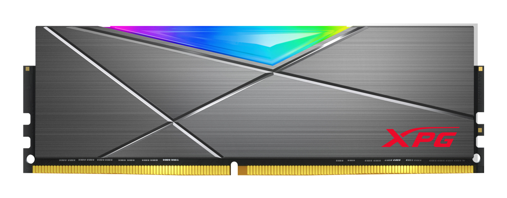 Memoria Ddr4 16gb 3200mhz Xpg Spectrix D50 Rgb Ax4u32008g16a-dt50 (2x8gb), Color Gris, Non-ecc, Cl16, Xmp