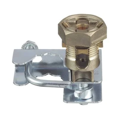 Abrazadera Para Tierra Fisica En Base De Piso Falso Panduit Gpqc10-1/0/Para Cables De 6 A 1/0 Awg/Para Pedestales Cuadrados De 7/8″ Y Circulares De 1″ A 1 1/8″