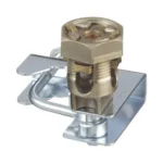 Abrazadera Para Tierra Fisica En Base De Piso Falso Panduit Gpqc10-1/0/Para Cables De 6 A 1/0 Awg/Para Pedestales Cuadrados De 7/8" Y Circulares De 1" A 1 1/8"
