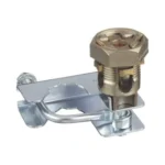 Abrazadera Para Tierra Fisica En Base De Piso Falso Panduit Gpqc10-1/0/Para Cables De 6 A 1/0 Awg/Para Pedestales Cuadrados De 7/8" Y Circulares De 1" A 1 1/8"