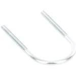 Abrazadera Tipo "U" De 1 1/4" Charofil Ch-Abr-U-32 Con Acabado Electro Zinc, No Incluye Tuercas Y Arandelas