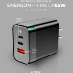 Cargador De Pared Steren Com-1395 65W, USB-C, Color Negro