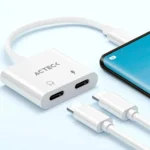 Adaptador USB-C 3.1 A 2 USB-C Acteck AC-939768 Shift Plus Aa415/Para Audio Y Carga/Color Blanco
