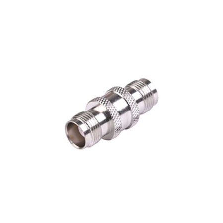 Adaptador Barril En Linea De Conector Tnc Hembra A Tnc Hembra RF Industries, Niquel/Oro/Teflon, Rft-1225