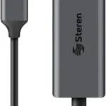 Adaptador USB 3.0 A Gigabit Ethernet, Steren 506-434, Alambrico, 1000 Mbit/S, Color Negro