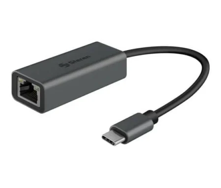 Adaptador De Red USB-C, Alambrico, Steren USB-473, 1Gbit/S, Color Plata