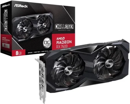 T/VIDEO ASROCK RX7600 CL 8GO AMD RADEON RX 7600 CHALLENGER 8GB OC, 8GB GDDR6/PCI EXPRESS 4.0/1770MHZ/DP/HDMI