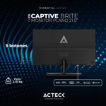 Monitor 21.5" Acteck AC-939393 Captive Brite Cb215/LED/FHD/5Ms/HDMI/VGA/Color Negro