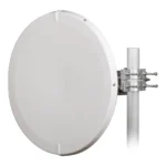 Antena Direccional De Alto Rendimiento Jirous Jrmd-680-6-MIMO, 31 Dbi/2 Ft/5.9-7 Ghz/Conectores R-Sma/Alto Aislamiento Al Ruido/Facil Montaje Y Herraje De Acero Inoxidable/Radomo Incluido