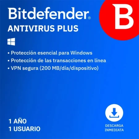 Bitdefender Antivirus Plus 1u 1yr Subscr