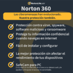 Antivirus Norton 360 Deluxe Total Security, 5 Dispositivos, 1 Año, Caja, 21414709
