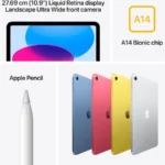 IPAD A14 RETINA 10.9″ APPLE BIONIC MPQ83LZ/A 256GB, COLOR PLATA,10° GENERACION