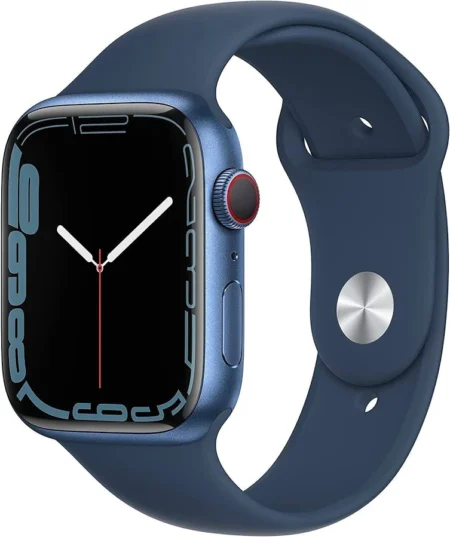 Apple Watch Series 7 OLED 45 mm Digital 396 x 484 Pixeles Pantalla táctil 4G Azul Wifi GPS (satélite)