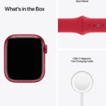 Apple Watch Series 7 OLED 41 mm Digital Pantalla táctil Rojo Wifi GPS (satélite)