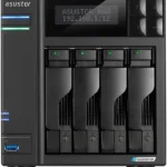 Servidor NAS Asustor As6704T Lockerstor 4/4 Bahias/4Gb/Intel Celeron N5105 2.0Ghz/M.2