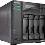 Servidor NAS Asustor As6704T Lockerstor 4/4 Bahias/4Gb/Intel Celeron N5105 2.0Ghz/M.2