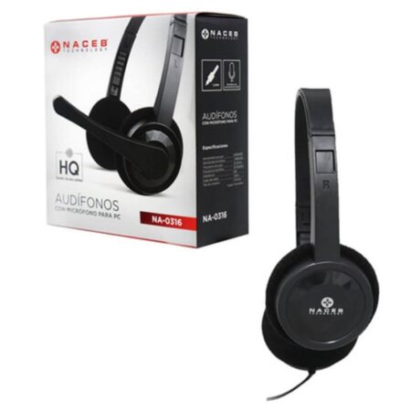Diadema Audifono C/Microfono/Alambrico Maxell 347936 3.5Mm/HP-Nc100/Color Negro