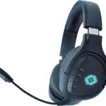 Vortred Diadema BT Double-Tap Auriculares Inalámbrico y alámbrico Juego Bluetooth Negro, Azul