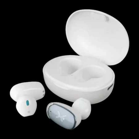 Audifonos Intrauriculares Inalambricos Tws Perfect Choice Pc-116929, Con Microfono, Bluetooth, USB-C, Blanco