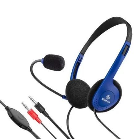 Audifonos Alambricos C/Microfono Steren Rad-597 Manos Libres, Para Rad-510/530/630, Negro