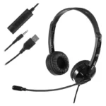 DIADEMA PARA CALL CENTER C/MICROFONO ACCUTONE 610MKII/CON CABLE QD PARA TELEFONO/1.5M/COLOR NEGRO