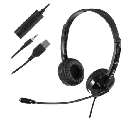 DIADEMA PARA CALL CENTER C/MICROFONO ACCUTONE 610MKII/CON CABLE QD PARA TELEFONO/1.5M/COLOR NEGRO