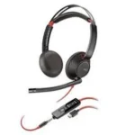 Diadema Audifonos C/Microfono Alambricos Poly Blackwire 5220 80R97Aa/Binaural/USB-A/3.5Mm/Color Negro/207576-01