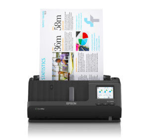 Scanner Epson Workforce Es-c380w, 600dpi,1200dpi, Led Rgb, Usb, Wi-fi, 30 Ppm, 60ipm, Color Negro, B11b269201