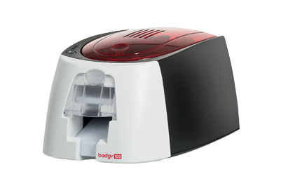 Kit Badgy Evolis – Pvc, Negro, Rojo, Color Blanco, Pintar Por Sublimación/Transferencia Térmica, Kit De Credencializacion