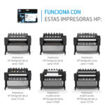 HP 727 Amarillo 130Ml Tinta Amplio Formato B3P21A
