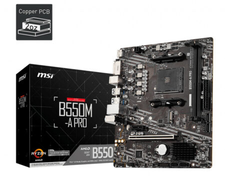 Mb MSI B550M-A Pro Socket Am4/Microatx/DDR4/HDMI/DVI/PCIE/M.2